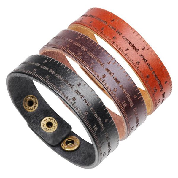 fashion scale measuring ruler leather bracelet snap button cuff bangles punk men women jewelry gifts, Red;blue
fashion scale measuring ruler leather bracelet snap button cuff bangles punk men women jewelry gifts, Red;blue