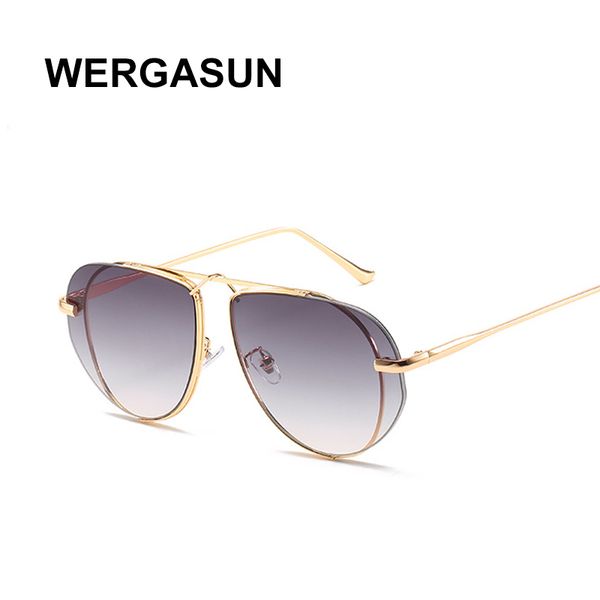 wergasun sunglasses women brand designer sun glasses gradient shades cutting lens ladies metal eyeglasses uv400, White;black
wergasun sunglasses women brand designer sun glasses gradient shades cutting lens ladies metal eyeglasses uv400, White;black