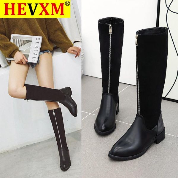 boots thigh high brown women vintage leather square heel zipper knee height boot keep warm round toe shoes british style calzad, Black
boots thigh high brown women vintage leather square heel zipper knee height boot keep warm round toe shoes british style calzad, Black
