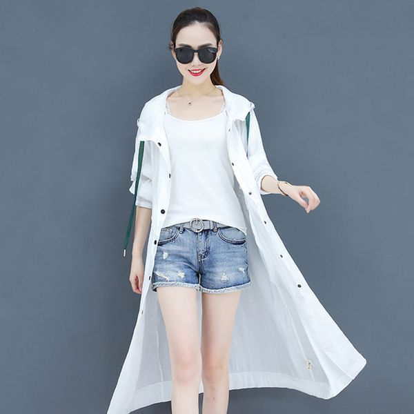 casual sunscreen trench coat women's long section 2020 summer new loose large size was thin thin windbreaker with cap coat l286, Tan;black
casual sunscreen trench coat women's long section 2020 summer new loose large size was thin thin windbreaker with cap coat l286, Tan;black