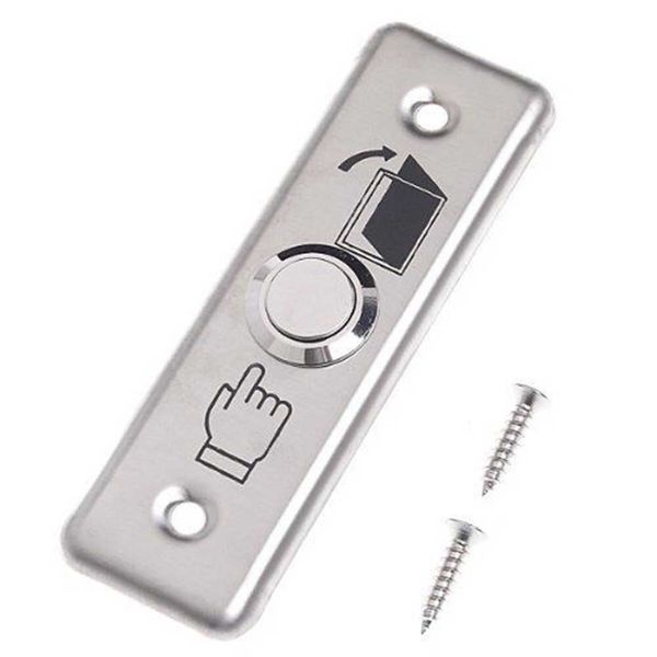 exit switch stainless steel plate narrow release button for door lock open 
exit switch stainless steel plate narrow release button for door lock open