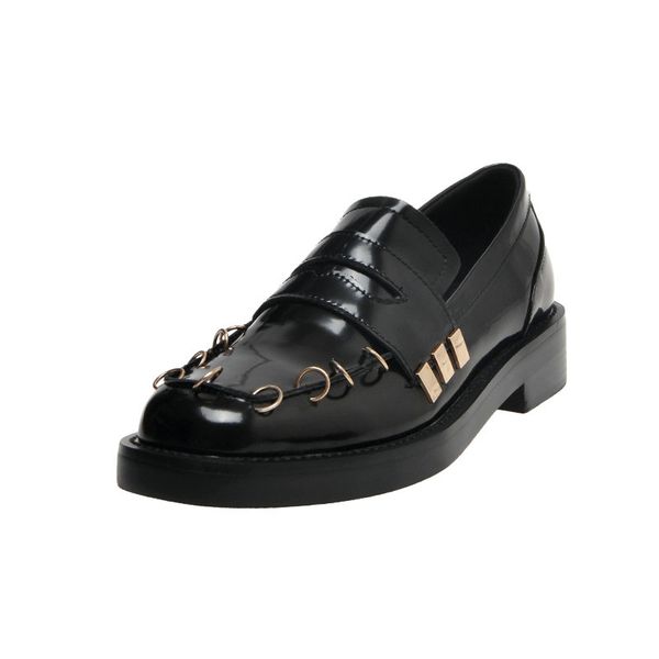 dress shoes fashion women genuine leather pumps round toe spring autumn retro student woman basic, Black
dress shoes fashion women genuine leather pumps round toe spring autumn retro student woman basic, Black