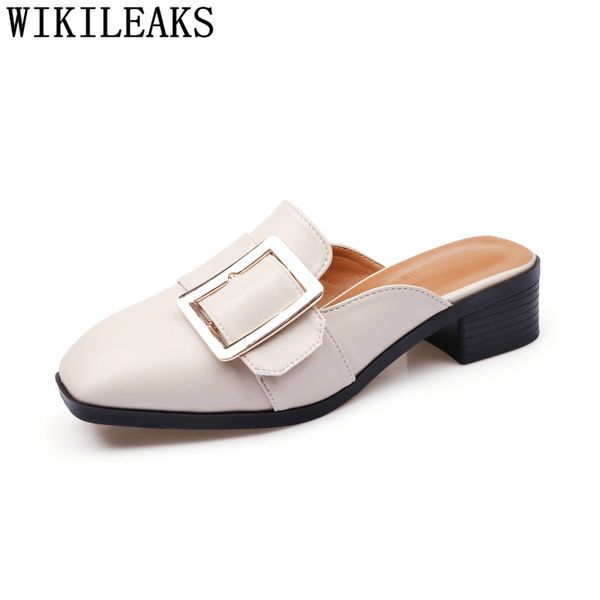 leather mules shoes women ladies shoes low heels dames slippers korean style luxury slides women summer designer slippers, Black
leather mules shoes women ladies shoes low heels dames slippers korean style luxury slides women summer designer slippers, Black