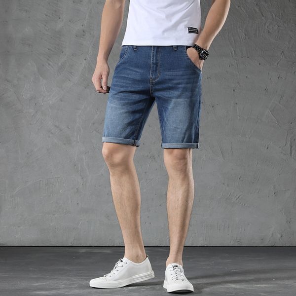 men summer cotton straight silm fit jeans short male denim brand soft breathable jeans plus size 28-38, Blue
men summer cotton straight silm fit jeans short male denim brand soft breathable jeans plus size 28-38, Blue
