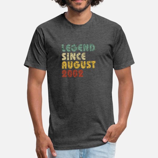 legend since august 2002 birthday gift vintage t shirt men custom short sleeve s-3xl fit fitness funny summer style outfit shirt
legend since august 2002 birthday gift vintage t shirt men custom short sleeve s-3xl fit fitness funny summer style outfit shirt