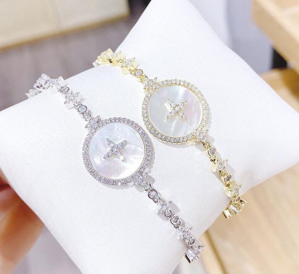 fashion classic shell micro-inlaid zircon girls hand chian new special exaggerated bracelet, Black
fashion classic shell micro-inlaid zircon girls hand chian new special exaggerated bracelet, Black