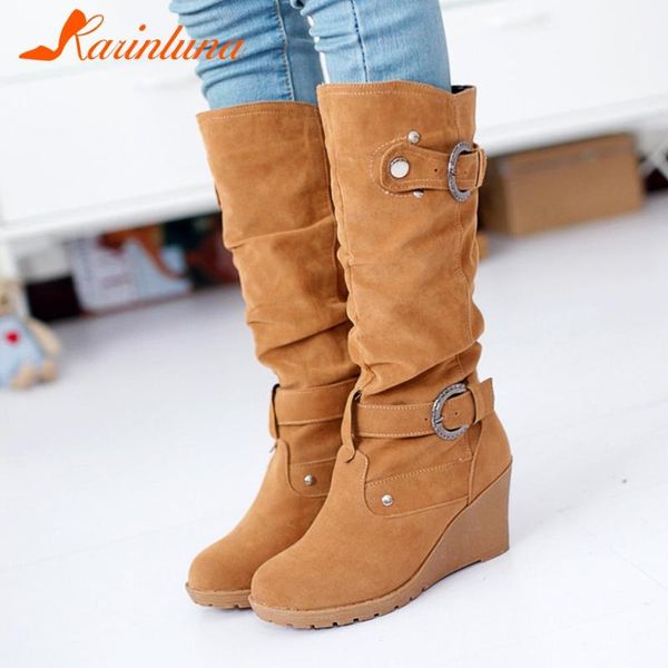 boots karin 2021 arrivals big size 43 wedge high heels mid calf woman shoes platform slip on add fur warm winter, Black
boots karin 2021 arrivals big size 43 wedge high heels mid calf woman shoes platform slip on add fur warm winter, Black