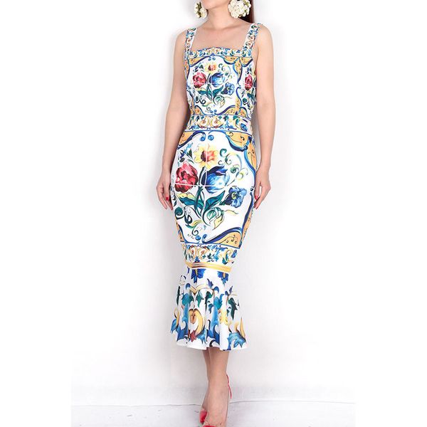 spaghetti strap 2018 luxury blue and white porcelain print casual trumpet sheath mid-calf square collar new arrival dress mx200518, White;black
spaghetti strap 2018 luxury blue and white porcelain print casual trumpet sheath mid-calf square collar new arrival dress mx200518, White;black