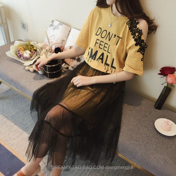 2020 летние новые подружки dressthe-плечо футболки юбка ins двухсекционных сеток платье футболку платье юбка студент женский undfp, Black;gray
2020 летние новые подружки dressthe-плечо футболки юбка ins двухсекционных сеток платье футболку платье юбка студент женский undfp, Black;gray