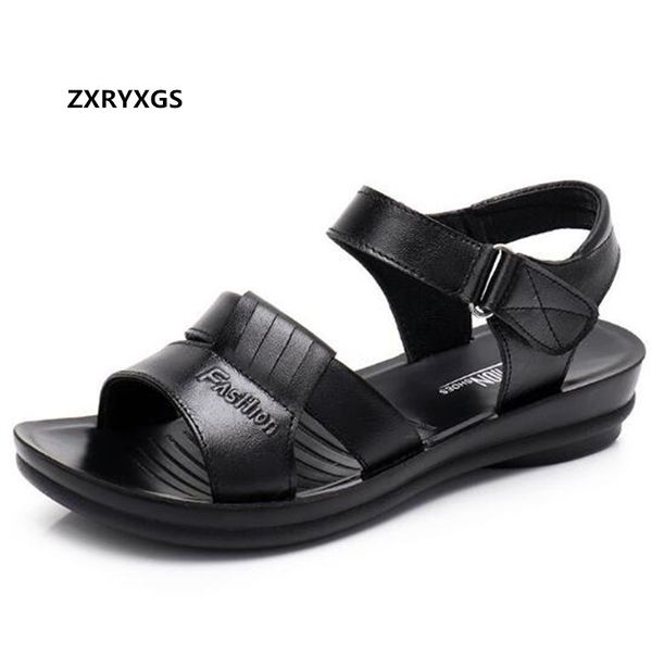 sale 2020 new fashion open toe summer shoes flat non-slip soft sole comfortable mom sandals genuine leather women's sandals, Black
sale 2020 new fashion open toe summer shoes flat non-slip soft sole comfortable mom sandals genuine leather women's sandals, Black