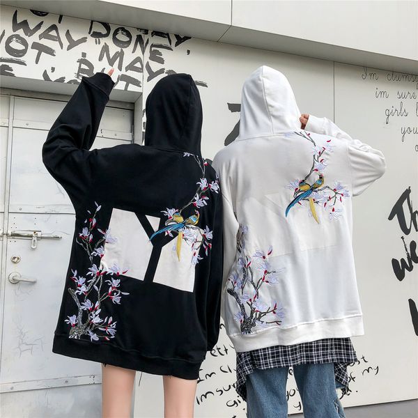 chinese wind embroidery magpie plum lovers dongkuan hooded sweater tide male national trend loose hoodie jacket, Black
chinese wind embroidery magpie plum lovers dongkuan hooded sweater tide male national trend loose hoodie jacket, Black