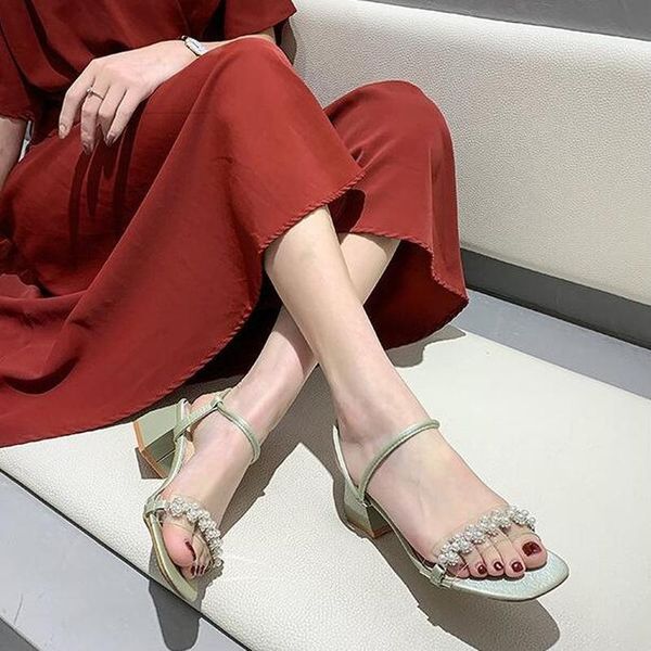 spring/summer 2020 new high-heeled womens shoes chunky heel sandals 5cm square heels string bead sandals women, Black
spring/summer 2020 new high-heeled womens shoes chunky heel sandals 5cm square heels string bead sandals women, Black