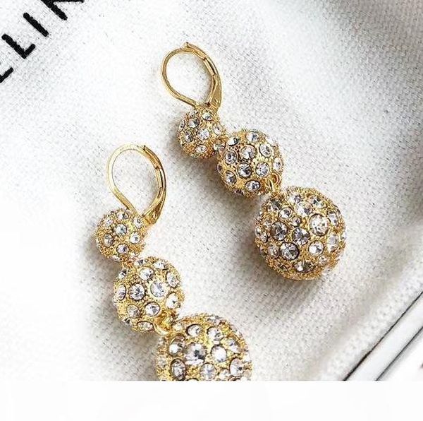 2020 drop earring with three ball and sparky diamond drop earrings for women earring jewelry gift ps6654a, Golden
2020 drop earring with three ball and sparky diamond drop earrings for women earring jewelry gift ps6654a, Golden