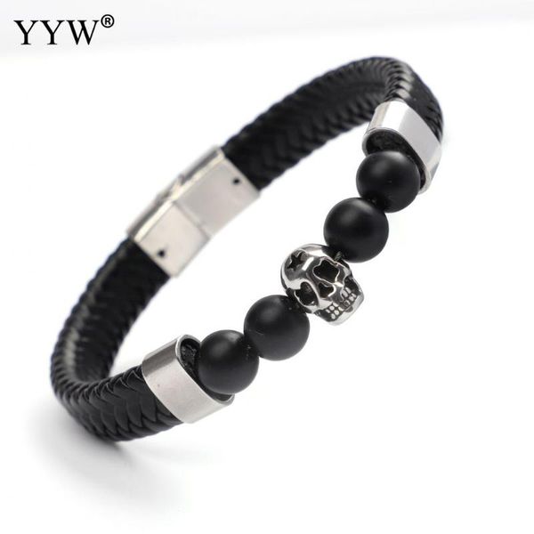 mens bracelets 2020 crystal natural stone bracelet snap jewelry leather stainless steel jewelry skull bracelet, Black
mens bracelets 2020 crystal natural stone bracelet snap jewelry leather stainless steel jewelry skull bracelet, Black
