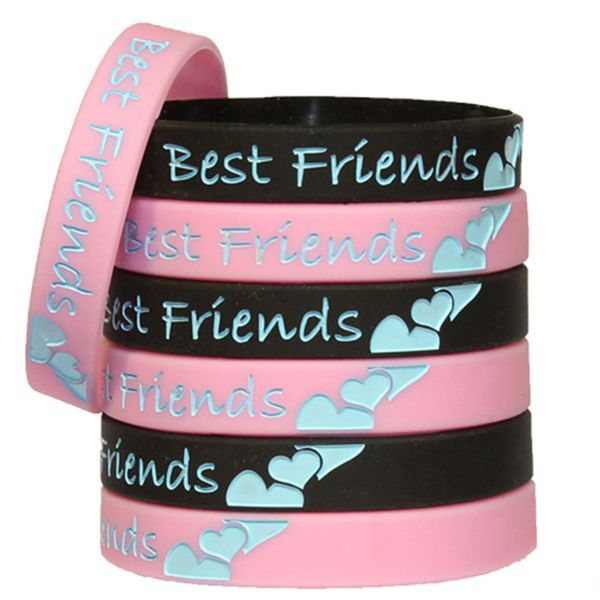 1pc bbf be friend band sport silicone rubber bracelet wristband, Golden;silver 
1pc bbf be friend band sport silicone rubber bracelet wristband, Golden;silver