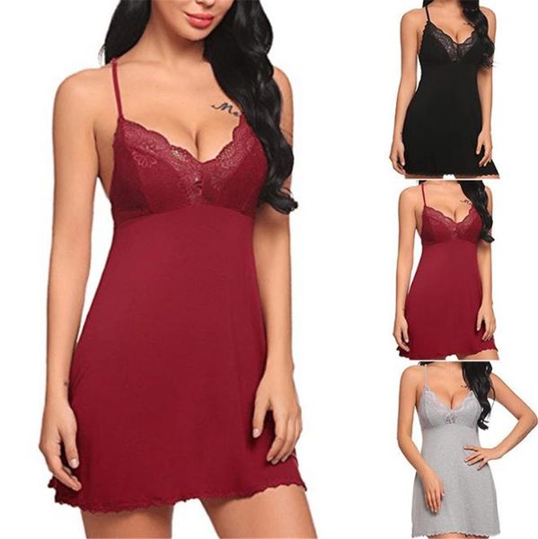 womens nightwear plus size lace breathable harness pajamas solid color designer woman undearwear casual femme lingeries, Black;white
womens nightwear plus size lace breathable harness pajamas solid color designer woman undearwear casual femme lingeries, Black;white