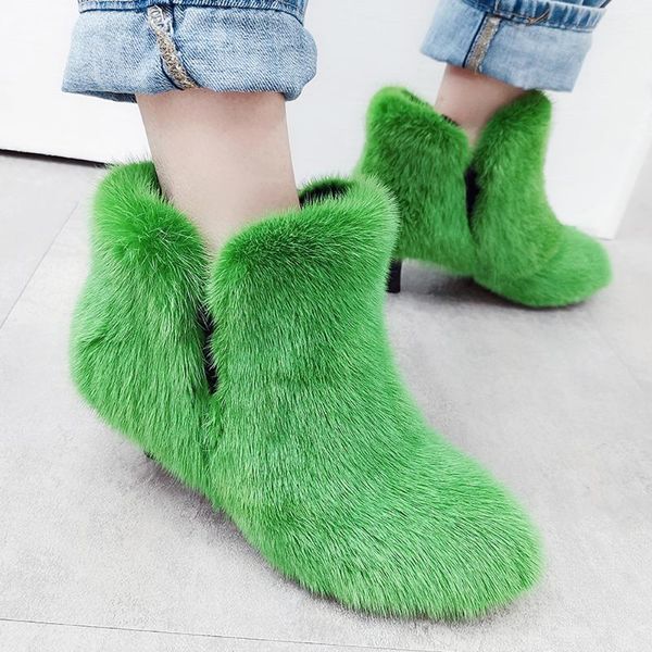 womens genuine leather furry ankle boots stilettos high heel luxury shoes custom made candy 11 color australia new 2020, Black
womens genuine leather furry ankle boots stilettos high heel luxury shoes custom made candy 11 color australia new 2020, Black