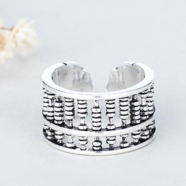 jewelry rings abacus lucky rings open resizable classic rings for women female jewelry fashion, Silver
jewelry rings abacus lucky rings open resizable classic rings for women female jewelry fashion, Silver