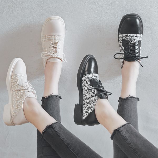 vintage oxford shoes women split leather low heel shoes woman british style brogues flats retro white black chaussures femme
vintage oxford shoes women split leather low heel shoes woman british style brogues flats retro white black chaussures femme