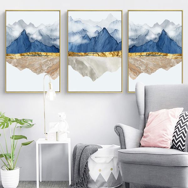 modern abstract canvas poster golden blue mountain wall art painting posters and prints wall pictures for living room home decor
modern abstract canvas poster golden blue mountain wall art painting posters and prints wall pictures for living room home decor