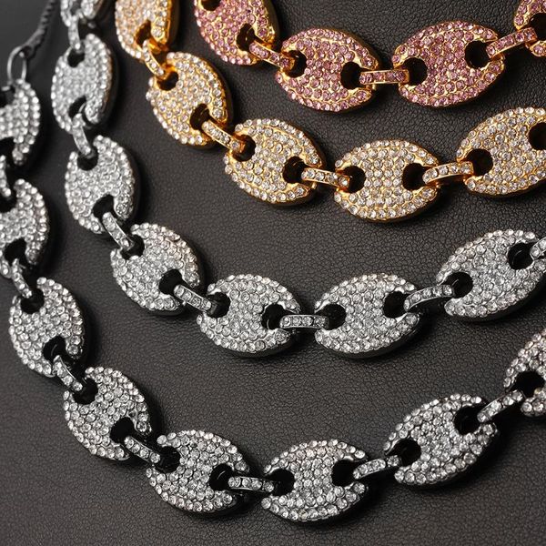 hip hop rhombus cuba chain necklace full iced out + zirconial jewelry gift men's necklace with nice package, Silver 
hip hop rhombus cuba chain necklace full iced out + zirconial jewelry gift men's necklace with nice package, Silver