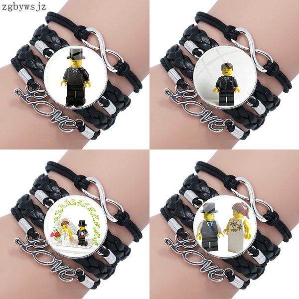 groom wedding design jewelry with glass cabochon multilayer black leather bracelet bangle for women, Golden;silver
groom wedding design jewelry with glass cabochon multilayer black leather bracelet bangle for women, Golden;silver