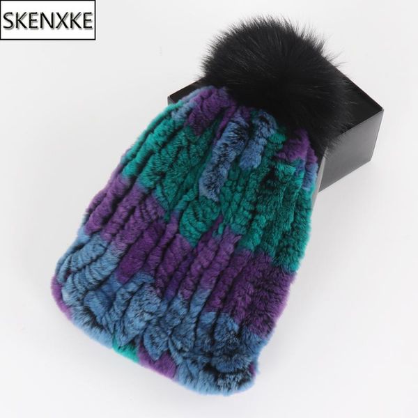 beanie/skull caps women striped knitted real fur hat natural warm rex hats pompom lady quality cap, Blue;gray
beanie/skull caps women striped knitted real fur hat natural warm rex hats pompom lady quality cap, Blue;gray
