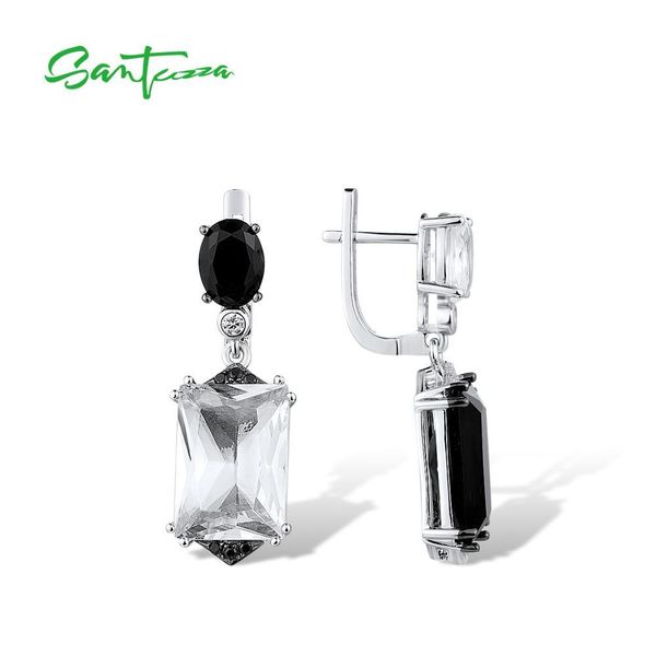 santuzza silver earrings for women pure 925 sterling silver sparkling white black crystal drop earrings stunning fine jewelry 200923
santuzza silver earrings for women pure 925 sterling silver sparkling white black crystal drop earrings stunning fine jewelry 200923