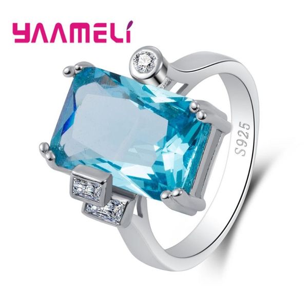 new stylw 925 sterling silver ring lack blue cz stone zircon jewelry for women engagement wedding bague bijoux, Golden;silver
new stylw 925 sterling silver ring lack blue cz stone zircon jewelry for women engagement wedding bague bijoux, Golden;silver