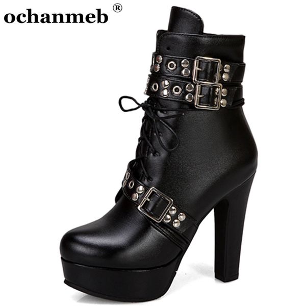 steam punk rivets studs metal buckle belt boots women pu leather cross tied platform high heels motorcycle boot lady female shoe, Black
steam punk rivets studs metal buckle belt boots women pu leather cross tied platform high heels motorcycle boot lady female shoe, Black