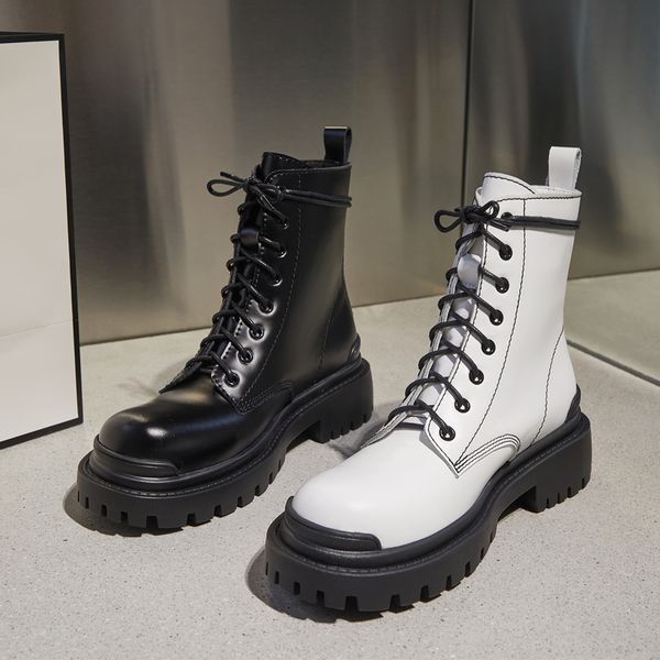 mkkhou super cool boots 2020 autumn new cowhide round head thick soles increase 4cm and calf high boots size 34-40, Black
mkkhou super cool boots 2020 autumn new cowhide round head thick soles increase 4cm and calf high boots size 34-40, Black