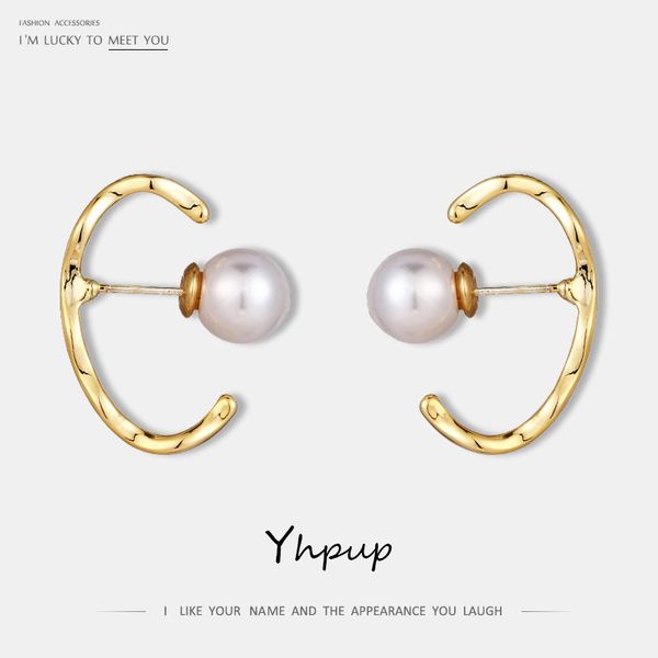 stud yhpup fashion personality zinc alloy earrings c shape geometric gold imitation pearls for women party jewelry, Golden;silver
stud yhpup fashion personality zinc alloy earrings c shape geometric gold imitation pearls for women party jewelry, Golden;silver