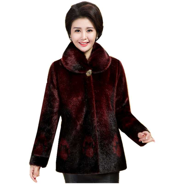 winter middle age clothing fur coat female new warm plush famale jacket fashion fur mink cashmere coats large size women 4xl, Black
winter middle age clothing fur coat female new warm plush famale jacket fashion fur mink cashmere coats large size women 4xl, Black