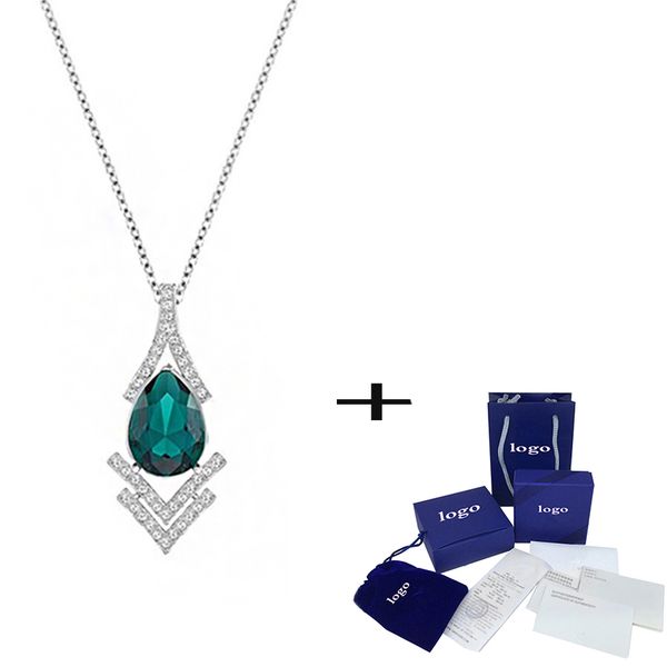 swa 2020 new fashion empasionate emerald personality necklace to send girlfriend to send mother classic gift, Silver
swa 2020 new fashion empasionate emerald personality necklace to send girlfriend to send mother classic gift, Silver