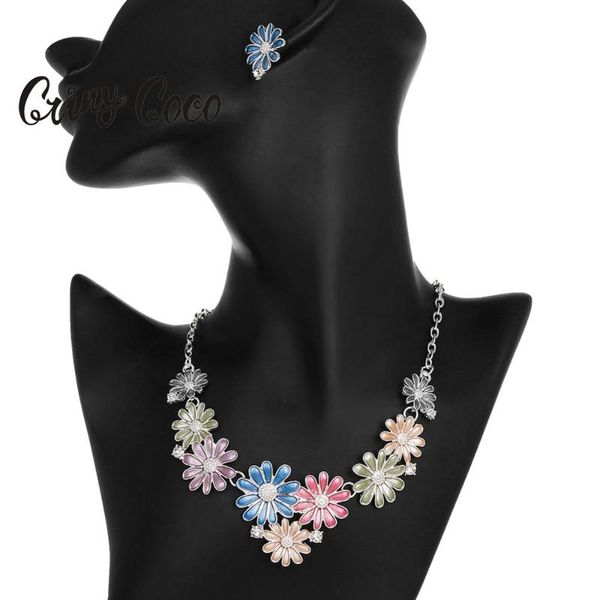 cring coco fashion brand trendy daisy necklace for women party anniversary gift alloy jewelry women's necklaces flower choker, Silver
cring coco fashion brand trendy daisy necklace for women party anniversary gift alloy jewelry women's necklaces flower choker, Silver