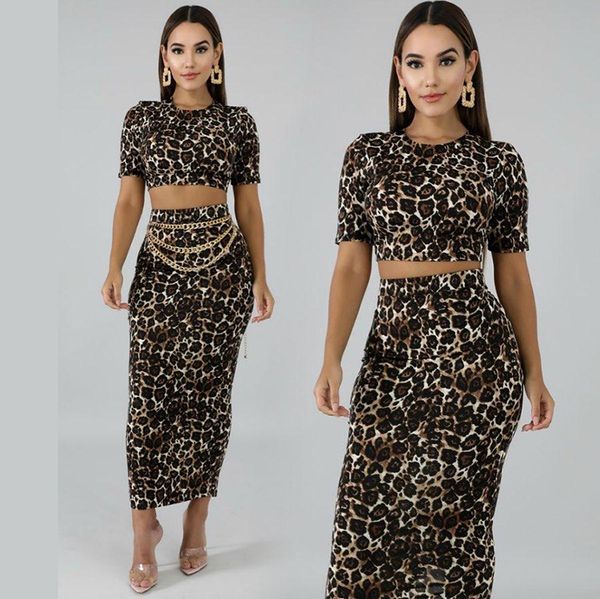 women designer 2 piece dress summer short sleeve leopard print bodycon dresses fashion casual female clothing, White
women designer 2 piece dress summer short sleeve leopard print bodycon dresses fashion casual female clothing, White