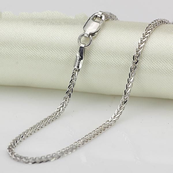 chains 1.4mmw thick genuine 18k white gold necklace wheat for men and female style bold 40/43/45/50cm 2021, Silver
chains 1.4mmw thick genuine 18k white gold necklace wheat for men and female style bold 40/43/45/50cm 2021, Silver
