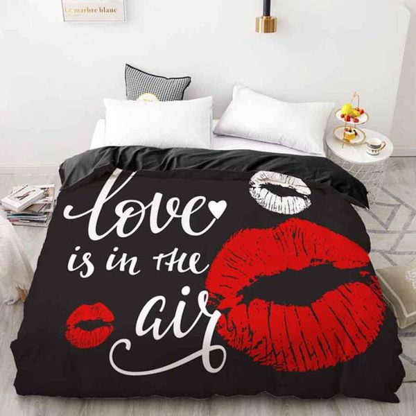 wostar 3d digital printing lips king size bedding set luxury home textiles duvet cover for family bedroom decoration gift
wostar 3d digital printing lips king size bedding set luxury home textiles duvet cover for family bedroom decoration gift