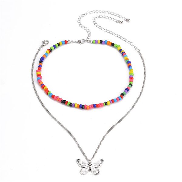 10sets/lot brand new trend rice beads chokers simply alloy butterfly pendant necklace for women double layer necklace jewelry european, Silver
10sets/lot brand new trend rice beads chokers simply alloy butterfly pendant necklace for women double layer necklace jewelry european, Silver