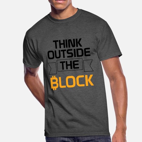 think outside the block blockchain t shirt men character 100% cotton o neck fit graphic new style summer pictures shirt
think outside the block blockchain t shirt men character 100% cotton o neck fit graphic new style summer pictures shirt