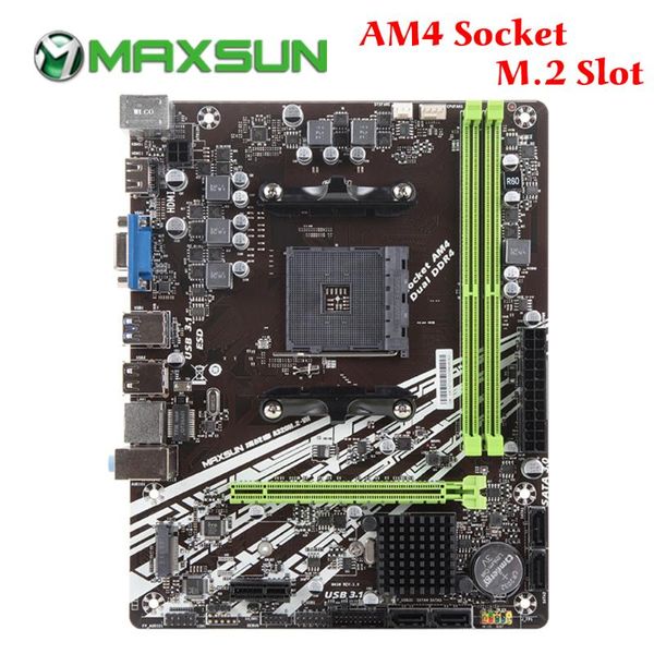 maxsun motherboard am4 a320m-vh m.2 challenger amd ddr4 memory slots rams nmve m.2 sata iii ssd hdmi+vga mainboard for desktop
maxsun motherboard am4 a320m-vh m.2 challenger amd ddr4 memory slots rams nmve m.2 sata iii ssd hdmi+vga mainboard for desktop