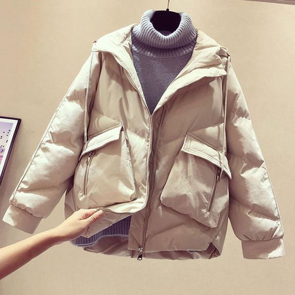 4xl down cotton coat female padded loose warm winter jacket women parkas mujer pockets thicker oversized woman coats solid q2824, Black
4xl down cotton coat female padded loose warm winter jacket women parkas mujer pockets thicker oversized woman coats solid q2824, Black
