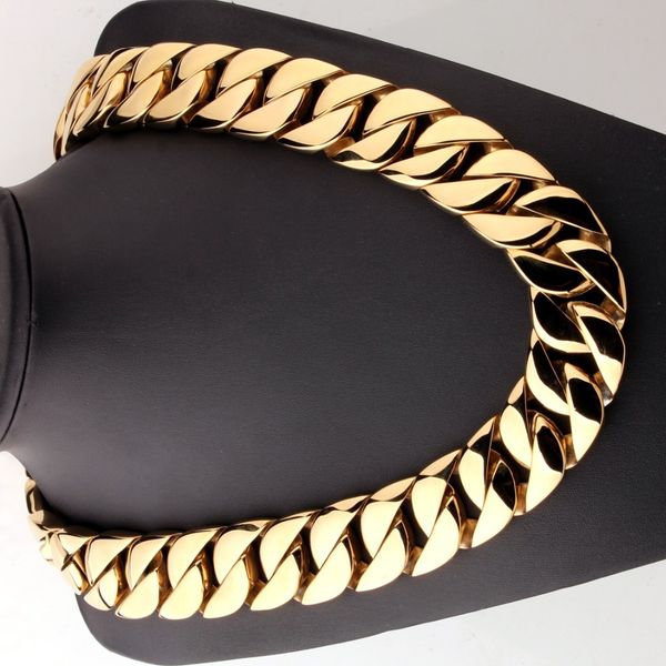 custom length 24/31mm width heavy mne's necklace gold tone curb cuban chain 316l stainless steel necklace bracelet for men women 0927, Silver
custom length 24/31mm width heavy mne's necklace gold tone curb cuban chain 316l stainless steel necklace bracelet for men women 0927, Silver