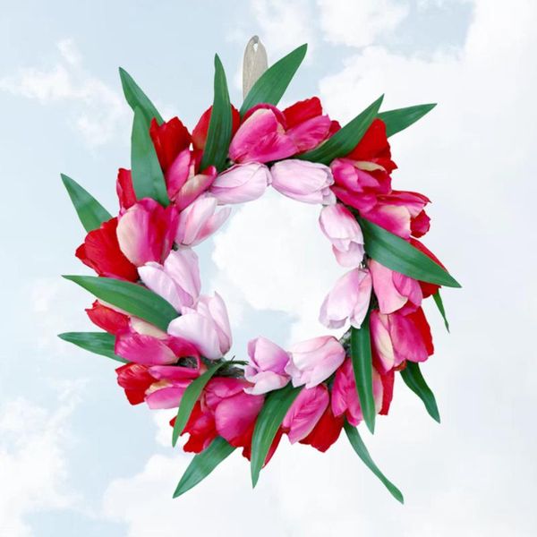 decorative flowers & wreaths 1pc simulation flower wreath tulip garland wedding decoration party supplies for door wall showcase decor (rosy
decorative flowers & wreaths 1pc simulation flower wreath tulip garland wedding decoration party supplies for door wall showcase decor (rosy
