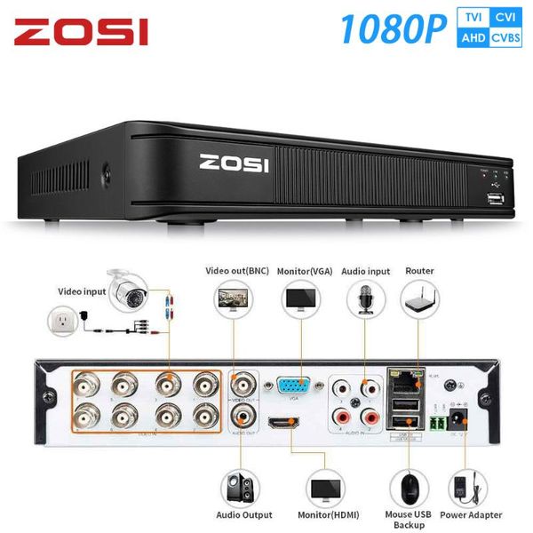 kits zosi 1080p 8 channel tvi dvr 8ch ahd cvi cvbs 1920*1080 2mp cctv video recorder hybrid videcam security system, Black;white
kits zosi 1080p 8 channel tvi dvr 8ch ahd cvi cvbs 1920*1080 2mp cctv video recorder hybrid videcam security system, Black;white