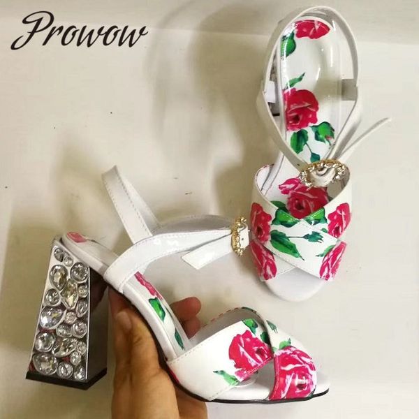 prowow new chick design jewel crystal emblishment heel high heel sandals ross printed ankle strap sandals shoes women, Black
prowow new chick design jewel crystal emblishment heel high heel sandals ross printed ankle strap sandals shoes women, Black