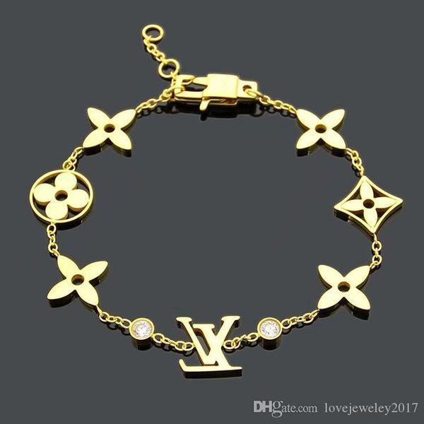 luxury designer jewelry women bracelet four leaf flower diamond charm bracelets silver rose gold with logo accessories fashion jewelry, Golden;silver
luxury designer jewelry women bracelet four leaf flower diamond charm bracelets silver rose gold with logo accessories fashion jewelry, Golden;silver