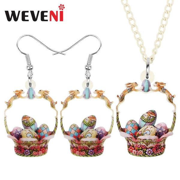 weveni акриловые easter basket цветочные яйца ювелирные наборы printing серьги ожерелье для женщин kids party gift аксессуары, Silver
weveni акриловые easter basket цветочные яйца ювелирные наборы printing серьги ожерелье для женщин kids party gift аксессуары, Silver