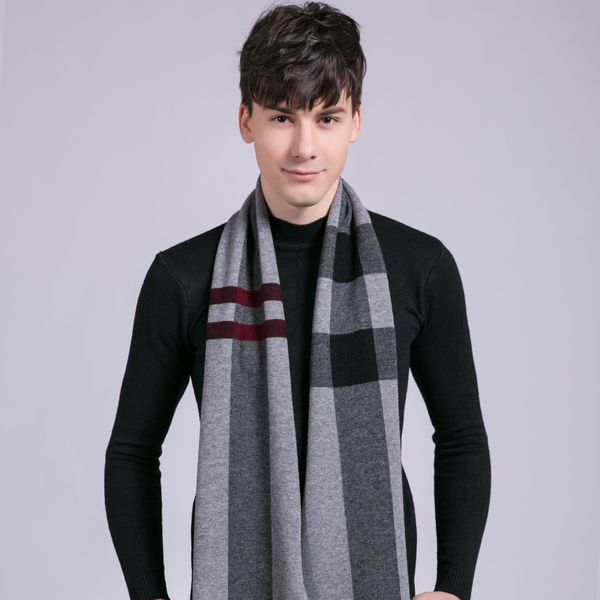 korean wool scarves for men grey plaid winter scarves cashmere male luxury 100% wool classic muffler warm long neckerchief, Blue;gray
korean wool scarves for men grey plaid winter scarves cashmere male luxury 100% wool classic muffler warm long neckerchief, Blue;gray