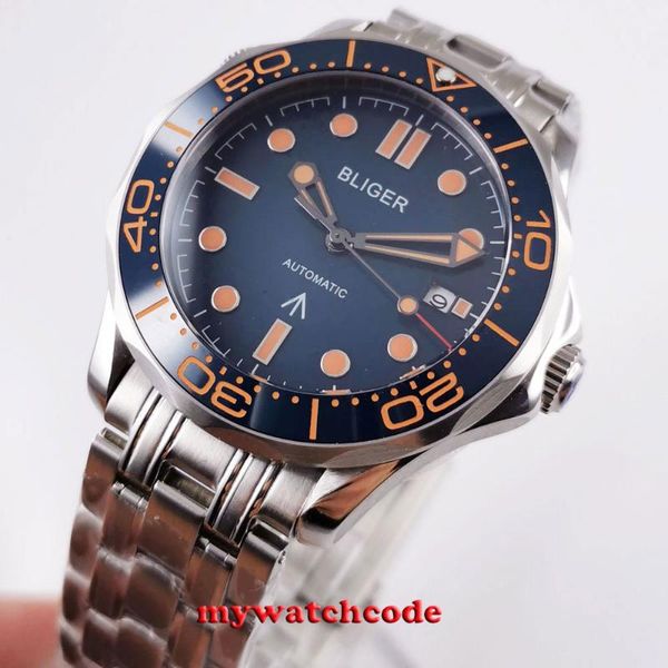 41mm bliger autometic miyota8215 mingzhu2813 movement sapphire glass solid 316l stainless steel mental band date men watch, Slivery;brown
41mm bliger autometic miyota8215 mingzhu2813 movement sapphire glass solid 316l stainless steel mental band date men watch, Slivery;brown